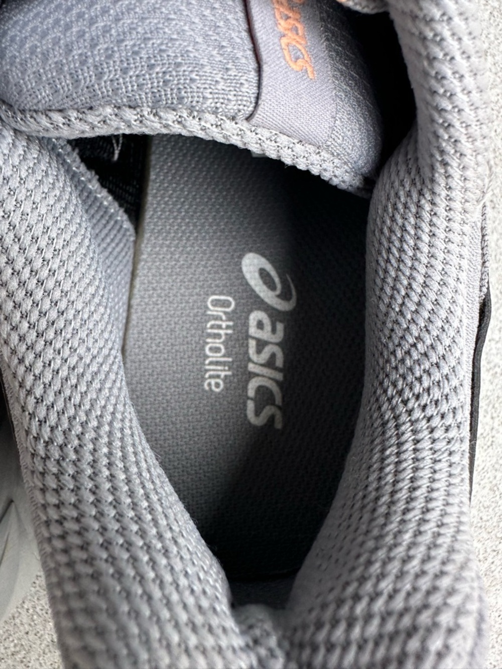 ASICS Women's Gel Venture 9 Grey Walking Shoes with Lavender Accents - Picture 9 of 11